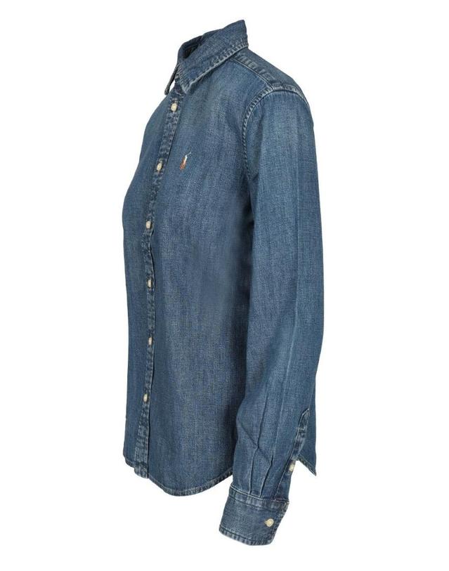 폴로 랄프로렌 [해외직구][A94]폴로 211969458001 여성 셔츠 블라우스 POLO RALPH LAUREN POLO RALPH LAUREN Denim Shirt 착용컷