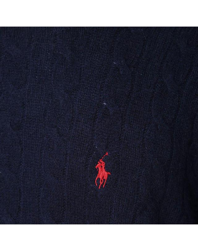 폴로 랄프로렌 [해외직구][Q11]폴로 710876762002 남성 니트 스웨터 DARK BLUE WOOL KNITWEAR 착용컷