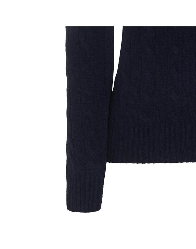 폴로 랄프로렌 [해외직구][Q11]폴로 211971865003 여성 니트 스웨터 가디건 NAVY WOOL AND CASHMERE BLEND SWEATER 착용컷