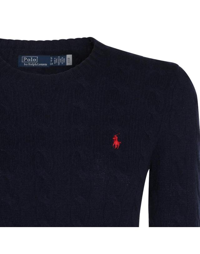 폴로 랄프로렌 [해외직구][Q11]폴로 211971865003 여성 니트 스웨터 가디건 NAVY WOOL AND CASHMERE BLEND SWEATER 착용컷