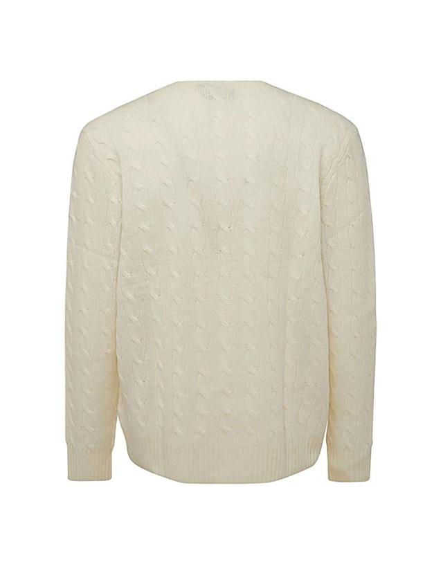 폴로 랄프로렌 [해외직구][Q11]폴로 710876762010 남성 니트 스웨터 WHITE WOOL KNITWEAR 착용컷