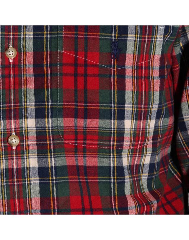 폴로 랄프로렌 [해외직구][Q11]폴로 710B30242001 남성 셔츠 남방 RED COTTON SHIRT 착용컷