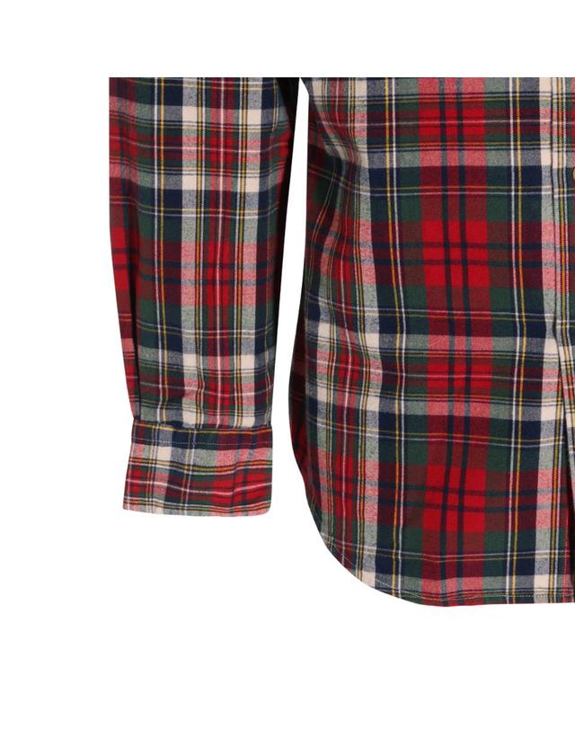 폴로 랄프로렌 [해외직구][Q11]폴로 710B30242001 남성 셔츠 남방 RED COTTON SHIRT 착용컷