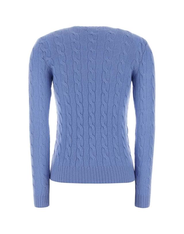 폴로 랄프로렌 [해외직구][X45]폴로 211971865 004 여성 스웨터 니트 가디건 Cerulean blue wool blend sweater 착용컷