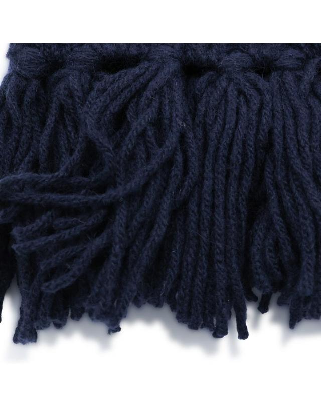 폴로 랄프로렌 [해외직구][S27]폴로 455P18119001 여성 스카프 방도 케이프 머플러 NAVY BLUE WOOL BLEND SCARF 착용컷