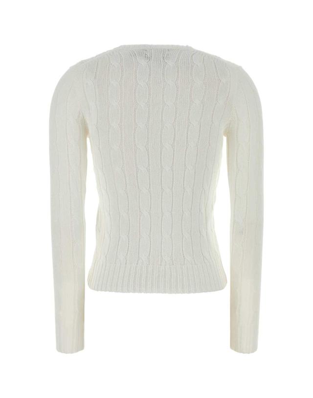 폴로 랄프로렌 [해외직구][X45]폴로 211971869 007 여성 스웨터 니트 가디건 White cotton sweater 착용컷