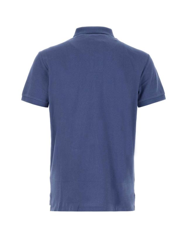 폴로 랄프로렌 [해외직구][X45]폴로 710680784 434 남성 셔츠 남방 긴팔 반팔 Blue cotton polo shirt 착용컷