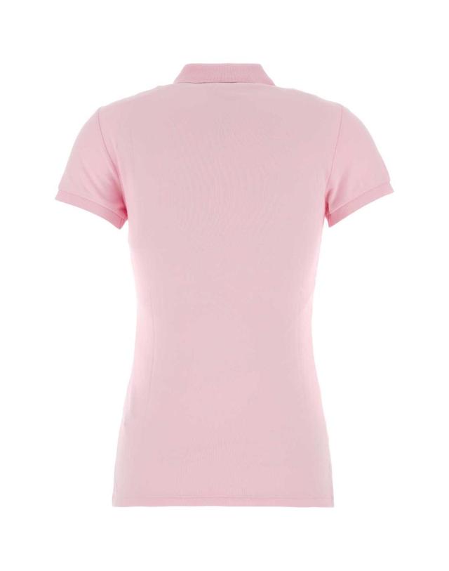 폴로 랄프로렌 [해외직구][X45]폴로 211B18200 014 여성 폴로 피케셔츠 Pastel pink stretch piquet polo shirt 착용컷