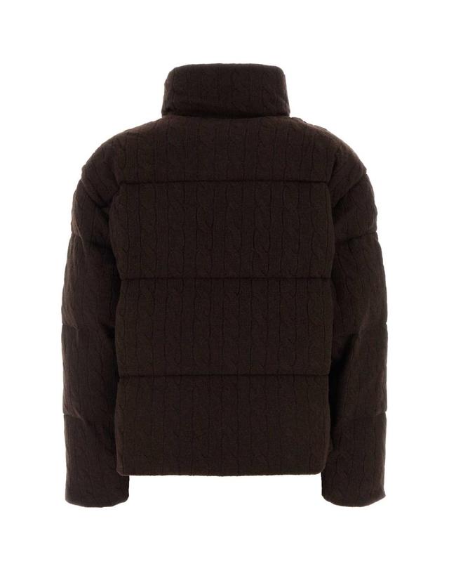 폴로 랄프로렌 [해외직구][X45]폴로 211A10457 003 여성 자켓 베스트 다운베스트 질렛 Dark brown wool blend padded jacket 착용컷