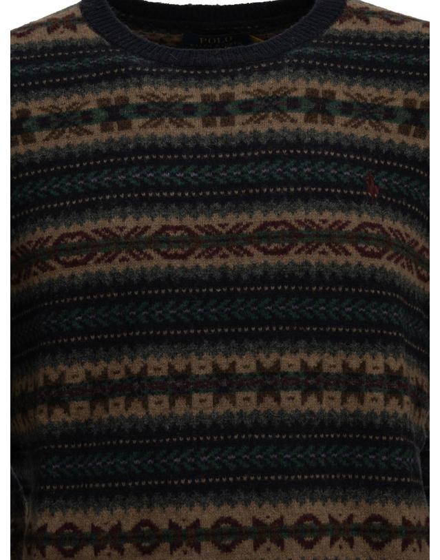 폴로 랄프로렌 [해외직구][V90]폴로 710B26783001NAVY COMBO 남성 니트 스웨터 가디건 Fair Isle Crew Neck Sweater 착용컷