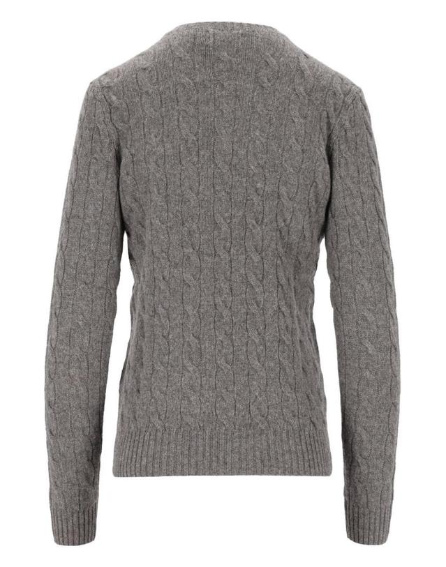 폴로 랄프로렌 [해외직구][A94]폴로 211971865501 여성 니트 스웨터 POLO RALPH LAUREN POLO RALPH LAUREN Cable Knit Wool And Cashmere Crew Neck Sweater 착용컷