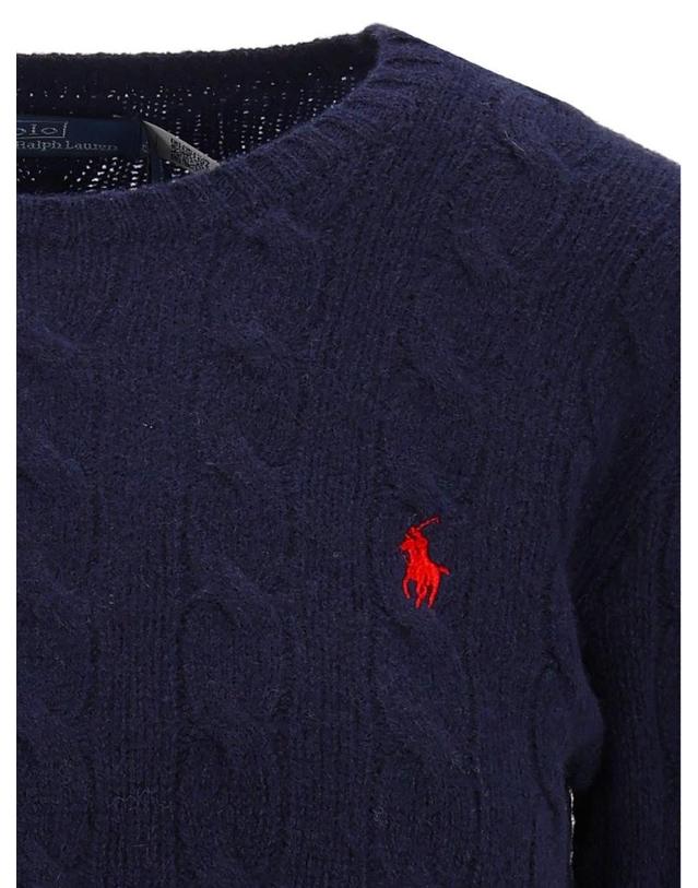 폴로 랄프로렌 [해외직구][A94]폴로 211971865003 여성 니트 스웨터 POLO RALPH LAUREN POLO RALPH LAUREN Cable Knit Wool And Cashmere Crew Neck Sweater 착용컷