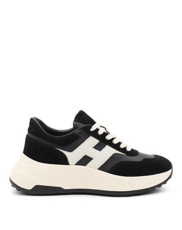 호간 [해외직구][Q11]호건 HXW6690FR30UHG1023 여성 스니커즈 BLACK AND WHITE LEATHER SNEAKERS