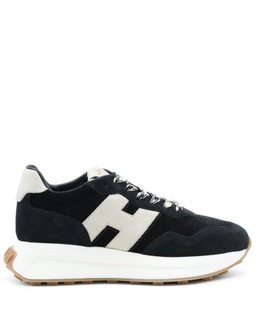 [해외직구][B47]호건 HXW6410EH41VFX0FDB 여성 스니커즈 로우탑 BLACK SUEDE H641 SNEAKERS