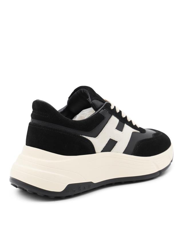 호간 [해외직구][Q11]호건 HXW6690FR30UHG1023 여성 스니커즈 BLACK AND WHITE LEATHER SNEAKERS 착용컷