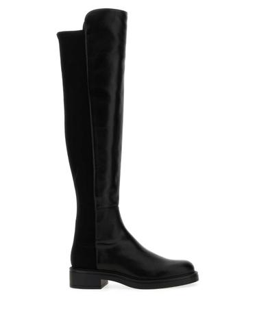 [해외직구][X45]스튜어트와이츠먼 SM396 BLK 여성 앵클부츠 미들 롱부츠 니하이부츠 Black nappa leather and fabric Celia boots