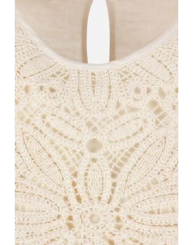 글랜셔츠 [해외직구][E32]GLANSHIRT 5S2023L7058020 의류 탱크탑 탑 민소매 GLANSHIRT Edith sleeveless top in linen and macrame 착용컷