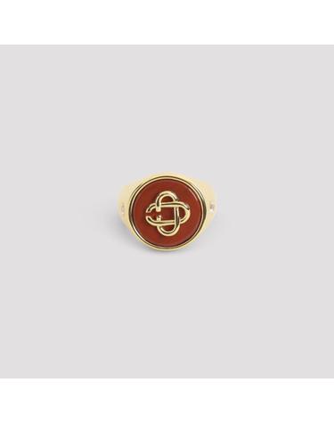 [해외직구][D14]카사블랑카 APF26JW40601 GOLD RED 남성 팔찌 브레이슬릿 목걸이 악세사리 Casablanca Stone Signet Ring