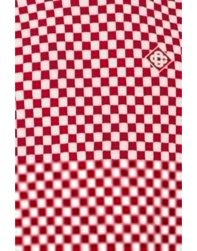 카사블랑카 [해외직구][E32]카사블랑카 MAW26KW147202 남성 티셔츠 CASABLANCA check knit t shirt 착용컷