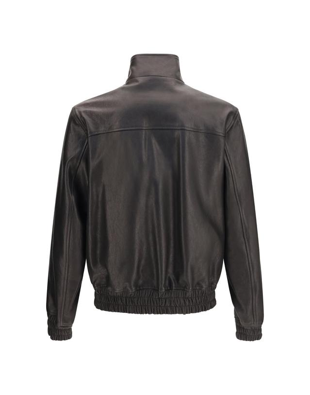 발렌티노 [해외직구][K68]발렌티노 9V3NA03GBL0 0NO 남성 자켓 베스트 봄버 파카 블레이저 Leather Zip Jacket 착용컷