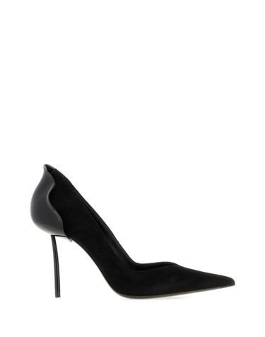 레실라 [해외직구][X45]LE SILLA 3115E090BXPPCAMOSCIO 001 여성 펌프스 슬링백 하이힐 스트랩힐 Black suede Petalo pumps