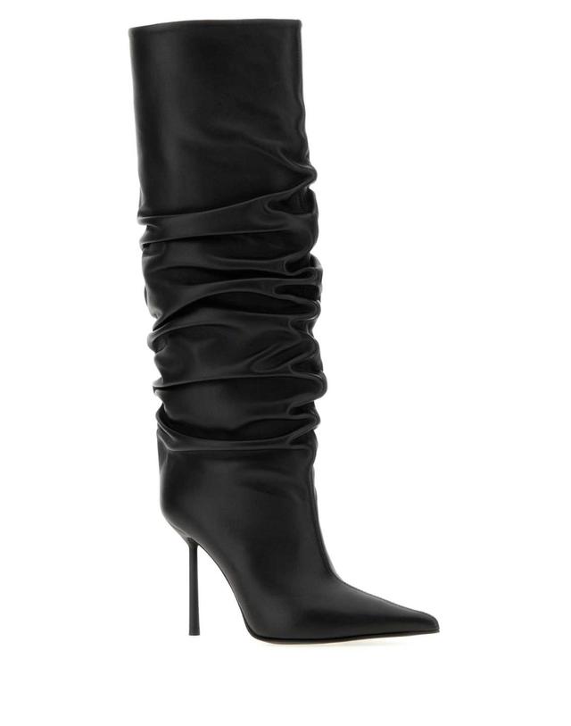 레실라 [해외직구][X45]LE SILLA 4196E090BXPPPELLE 001 여성 펌프스 슬링백 하이힐 스트랩힐 Black leather Bella boots 착용컷