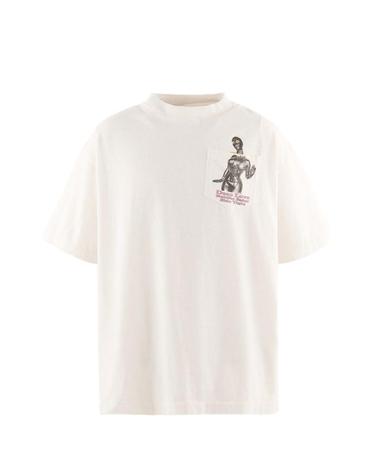 [해외직구][P13]SAINT MXXXXXX SMMK10000013WHITE 남성 반팔티 긴팔티 민소매셔츠 탑 라운드 크루넥 브이넥 SAINT MXXXXXX POCKET T SHIRT