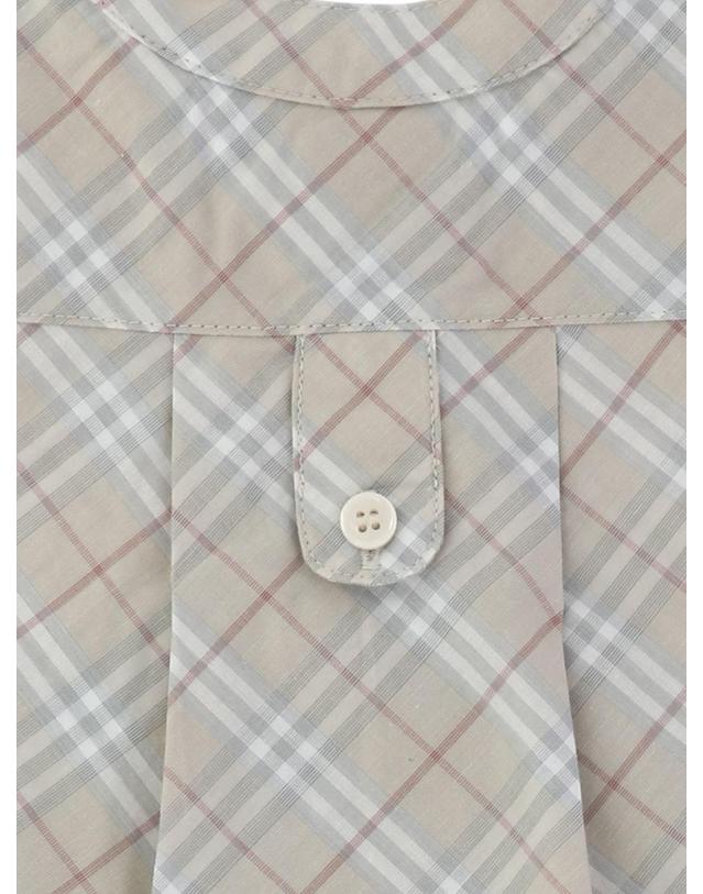 버버리 키즈 [해외직구][V90]버버리 8089277 키즈 바디수트 우주복 신생아 영유아 출산선물 Check cotton playsuit 착용컷