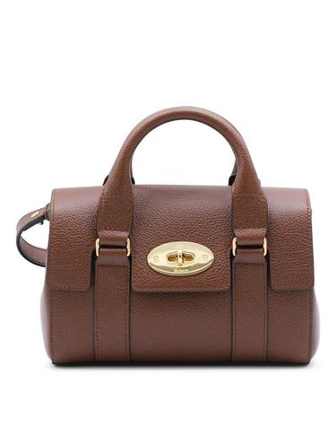 [해외직구][Q11]멀버리 RL8930554G110G110 여성 탑핸들백 가방 BROWN LEATHER MINI HERITAGE BAYSWATER TOP HANDLE BAG