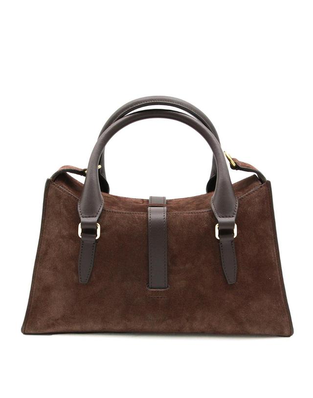 멀버리 [해외직구][Q11]멀버리 HH9979047F614F614 여성 탑핸들백 가방 BROWN LEATHER ROXANNE SMALL TOP HANDLE BAG 착용컷