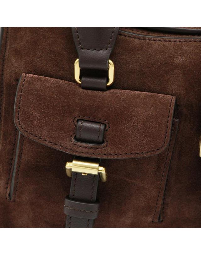멀버리 [해외직구][Q11]멀버리 HH9979047F614F614 여성 탑핸들백 가방 BROWN LEATHER ROXANNE SMALL TOP HANDLE BAG 착용컷