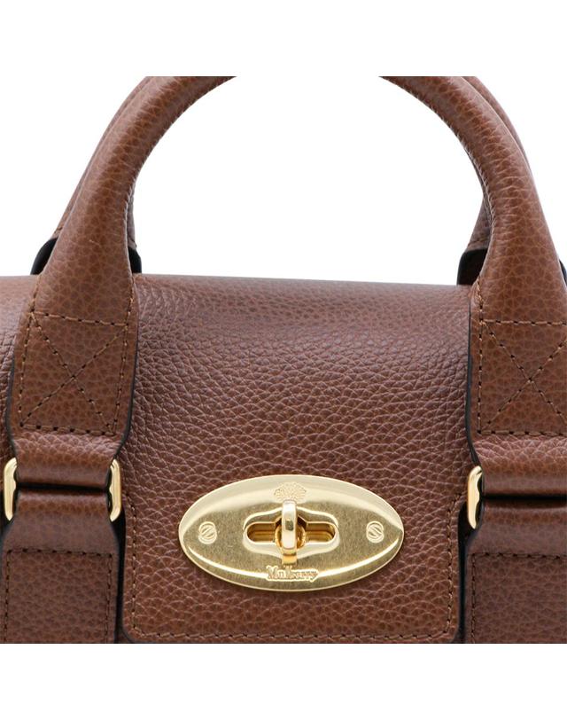 멀버리 [해외직구][Q11]멀버리 RL8930554G110G110 여성 탑핸들백 가방 BROWN LEATHER MINI HERITAGE BAYSWATER TOP HANDLE BAG 착용컷