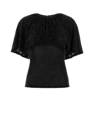 [해외직구][X45]RABANNE 26AJTO290VI0630 M157 여성 셔츠 남방 반팔 긴팔 블라우스 Embroidered stretch viscose blend top