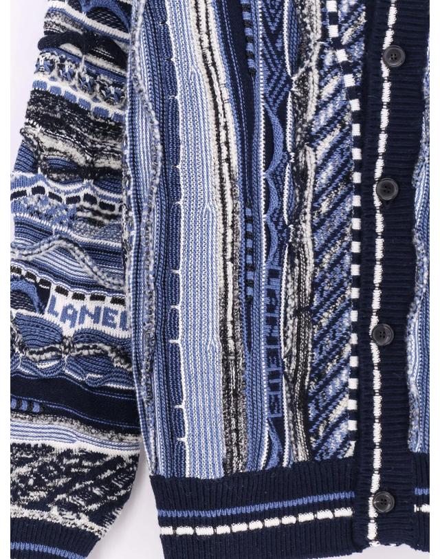 라니우스 [해외직구][N85]LANEUS F6LAMAKS067 남성 니트 스웨터 가디건 LANEUS Jacquard pattern cardigan 착용컷