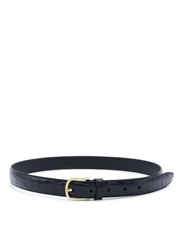 [해외직구][Q11]토템 231812914281001 여성 벨트 허리띠 BLACK LEATHER BELT