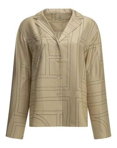 [해외직구][V90]토템 213 755 707 926IVORY 여성 셔츠 블라우스 남방 Monogram Casual Shirt