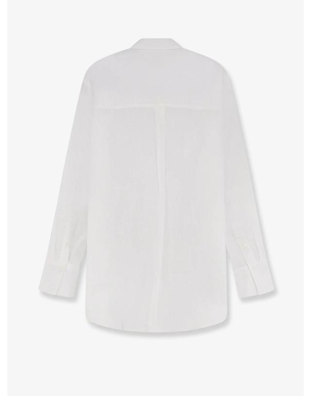 토템 [해외직구][N85]토템 253WRT0522 여성 셔츠 블라우스 남방 TOTEME Oversized Summer cotton and linen shirt 착용컷
