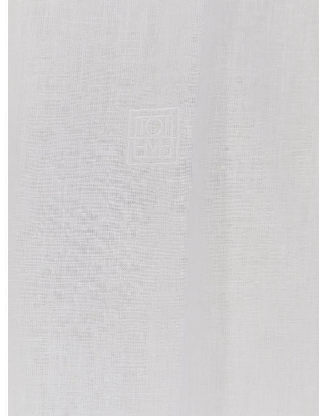 토템 [해외직구][N85]토템 253WRT0522 여성 셔츠 블라우스 남방 TOTEME Oversized Summer cotton and linen shirt 착용컷