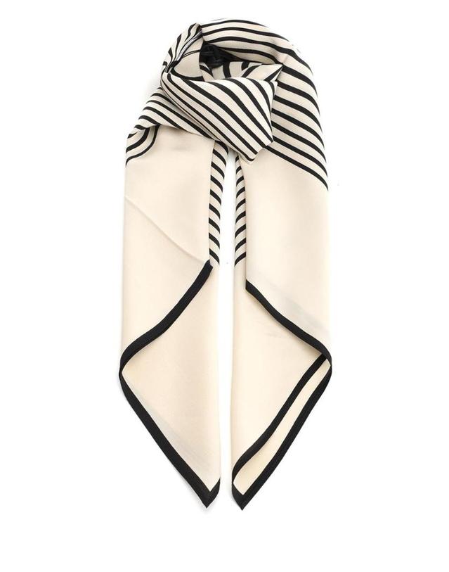 토템 [해외직구][A94]토템 211 853 801 901055 여성 스카프 목도리 TOTEME TOTEME Centered Monogram Silk Scarf 착용컷