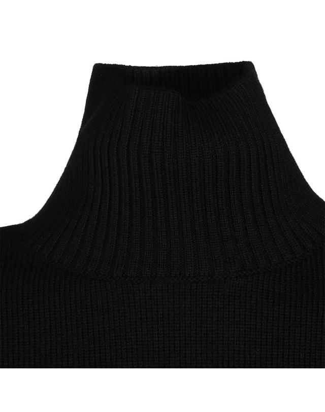 토템 [해외직구][S27]토템 264WRT0887YA0008001 여성 뷔스티에 민소매 티셔츠 나시 크롭티 블라우스 데님 탑 반팔 BLACK WOOL BLEND TURTLENECK JUMPER 착용컷