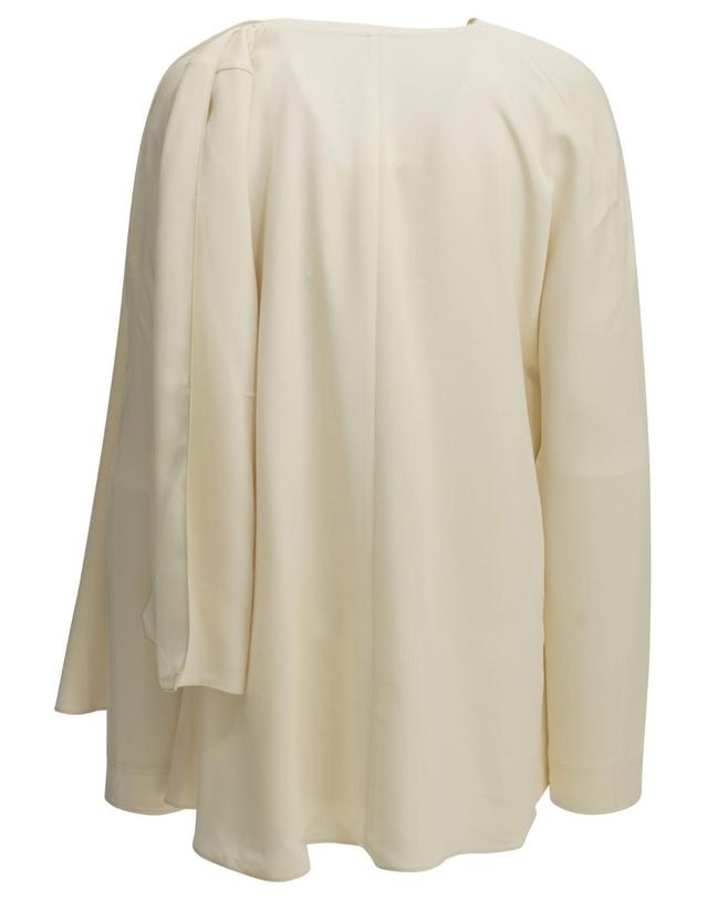 토템 [해외직구][V90]토템 264 WRT0811 FB0414 116ECRU 여성 셔츠 블라우스 남방 Blouse with a scarf neckline 착용컷