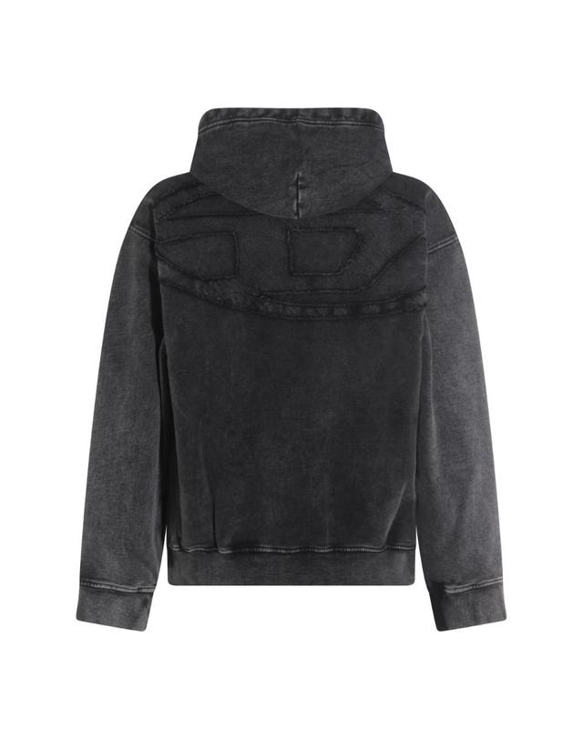디젤 [해외직구][Q11]디젤 A193250KIBZ9XXA 남성 맨투맨 스웨트셔츠 후드 DARK GREY COTTON SWEATSHIRT 착용컷