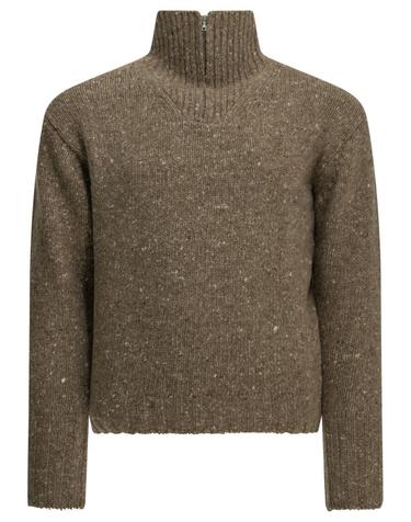 [해외직구][V90]오라리 A26AP01HSTOP BROWN 남성 니트 스웨터 가디건 Wool Sweater with a Half Zip