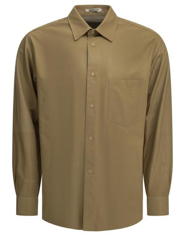 [해외직구][V90]오라리 A26AS02CBBEIGE 남성 셔츠 남방 Casual leather shirt