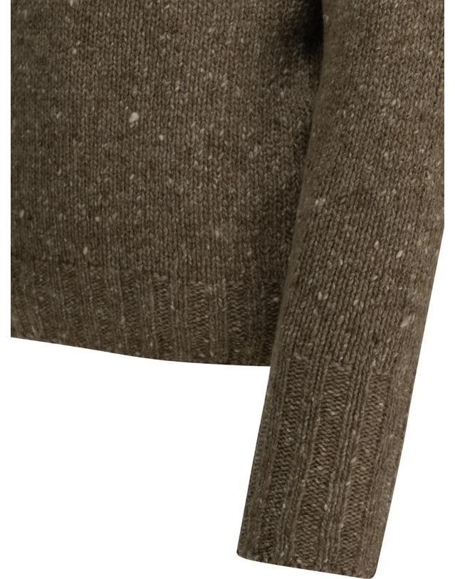 오라리 [해외직구][V90]오라리 A26AP01HSTOP BROWN 남성 니트 스웨터 가디건 Wool Sweater with a Half Zip 착용컷