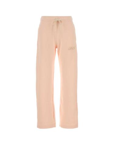 [해외직구][X45]오트리 SPPW M7HE 여성 조거팬츠 트랙팬츠 와이드 면바지 팬츠 Light pink cotton joggers
