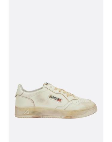 [해외직구][E32]오트리 AVLMSV07 남성 로우탑 하이탑 슬립온 스니커즈 단화 에스빠듀 AUTRY Medalist Super Vintage sneakers in leather