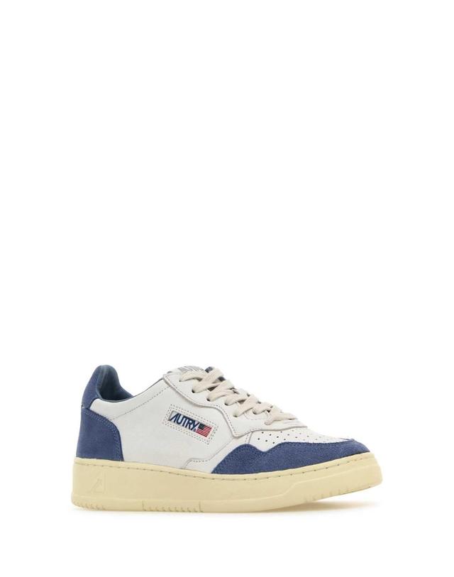 오트리 [해외직구][X45]오트리 AULW EW01 여성 스니커즈 단화 운동화 로우탑 하이탑 Two tone leather and suede Medalist sneakers 착용컷
