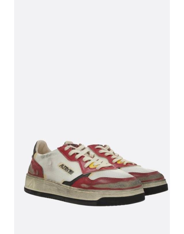 오트리 [해외직구][E32]오트리 AVLMKH02 남성 로우탑 하이탑 슬립온 스니커즈 단화 에스빠듀 AUTRY Super Vintage Low sneaker in distressed effect mesh and leather 착용컷