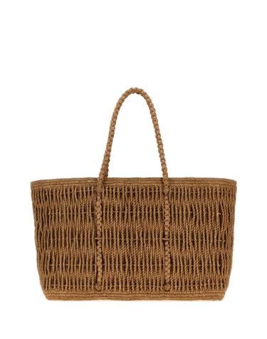 [해외직구][X45]더로우 W2154W27 TE 여성 토트백 쇼퍼백 탑핸들백 핸드백 Raffia Georgica shopping bag